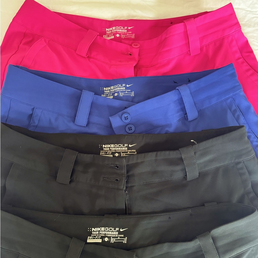Set of 4 Nike Golf capris pants
